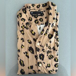 All Saints Relaxed Fit Animal Print Shirt